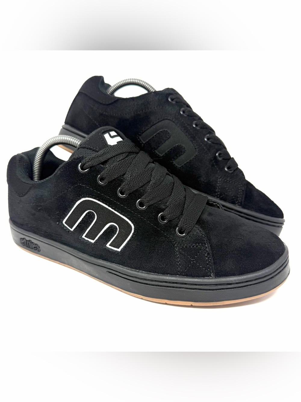 Etnies Men’s Callicut Retro Chunky Skate Shoes Sneakers Sz 9 Black Suede GUC